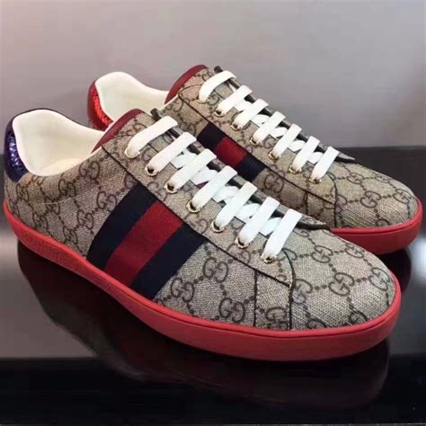 bottom of gucci shoes|Gucci ace Gg Supreme red.